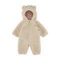 Cuddle & Cozy — Bear Ear Baby Romper with Soft Fleece