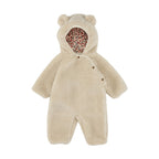 Cuddle & Cozy — Bear Ear Baby Romper with Soft Fleece