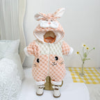 Snuggle & Waddle — Baby Winter Romper with Detachable Hood