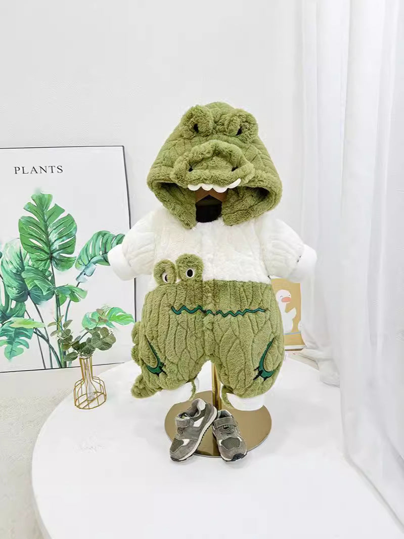 Snuggle & Waddle — Baby Winter Romper with Detachable Hood
